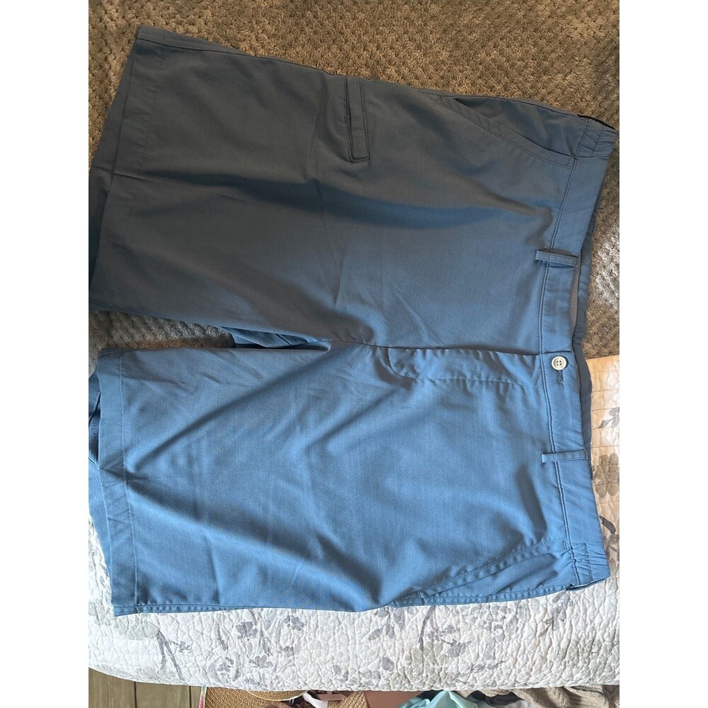 George Norman Size 40 White Golf Shorts Plaid Pockets Golfing Casual Sport